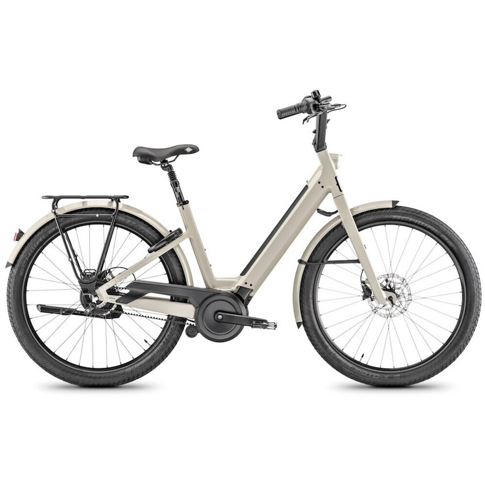 Moustache Lundi 27.6 step-through ebike in grey 2026